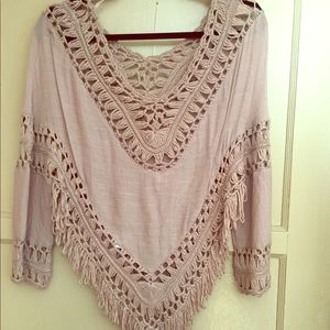 Light brown poncho